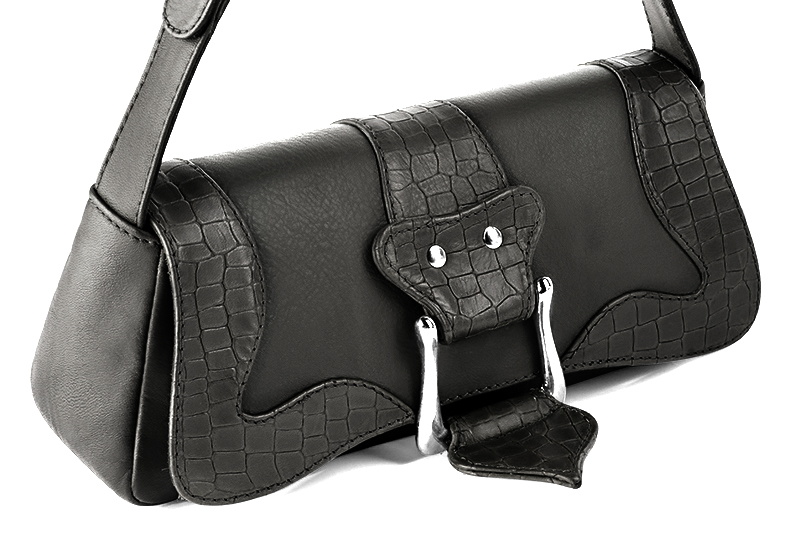 Handcrafted women's small luxurious elegant handbag in premium dark grey leather. Perfect for elevated everyday style.   
                Choose from our luxurious collections of leather and fabric to perfectly match your handbags to your outfits.